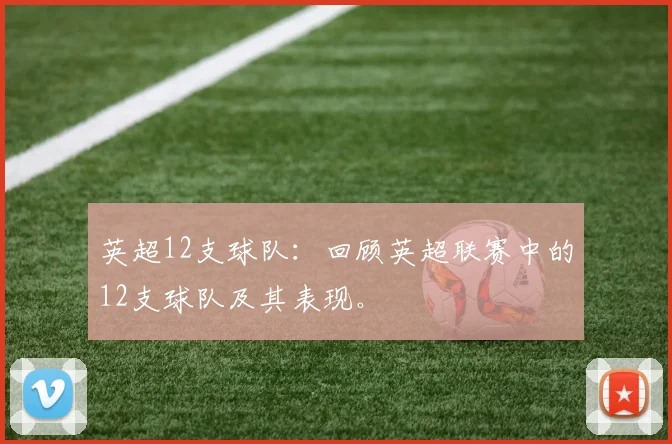 英超12支球队：回顾英超联赛中的12支球队及其表现。